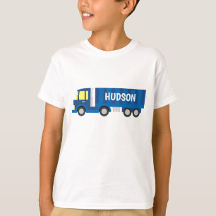 T-shirt personalizada de caminhão azul