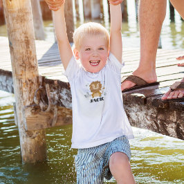 T-shirt Personalizada De Pequeno Leão 12M-5T