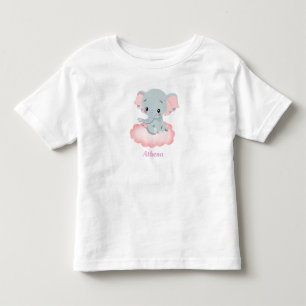 T-shirt personalizada do elefante para bebês Todd