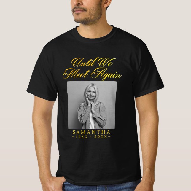 T-Shirt Personalizada do Funeral do Memorial Doura (Frente)