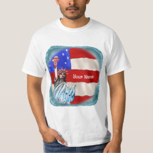t-shirt personalizada do nome da Statue Liberty