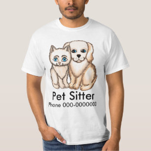 t-shirt personalizada do nome de Pet Sitter