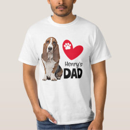 T-Shirt Personalizada do Pai Hound Basset