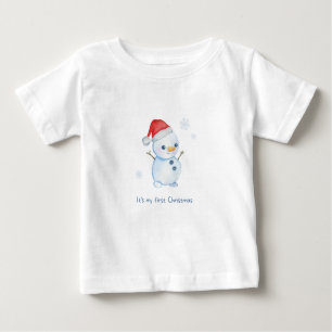 T-shirt personalizada do "Primeiro Natal"