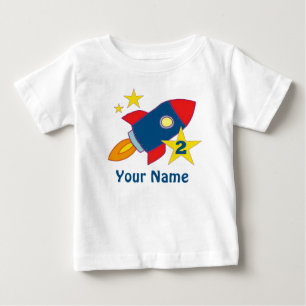 T-shirt personalizada do segundo aniversário Rocke