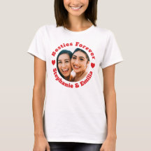 T-shirt personalizada dos melhores amigos fotográf