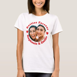 T-shirt personalizada dos melhores amigos fotográf