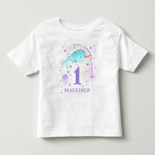 T-Shirt Personalizada Narwhal Menina