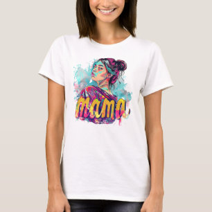 T-Shirt Personalizada Retro Mama Pop Art (13)