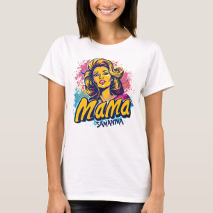 T-Shirt Personalizada Retro Mama Pop Art (14)