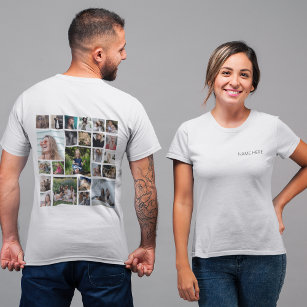 T-Shirt Personalizado 24 Colagem de Fotos