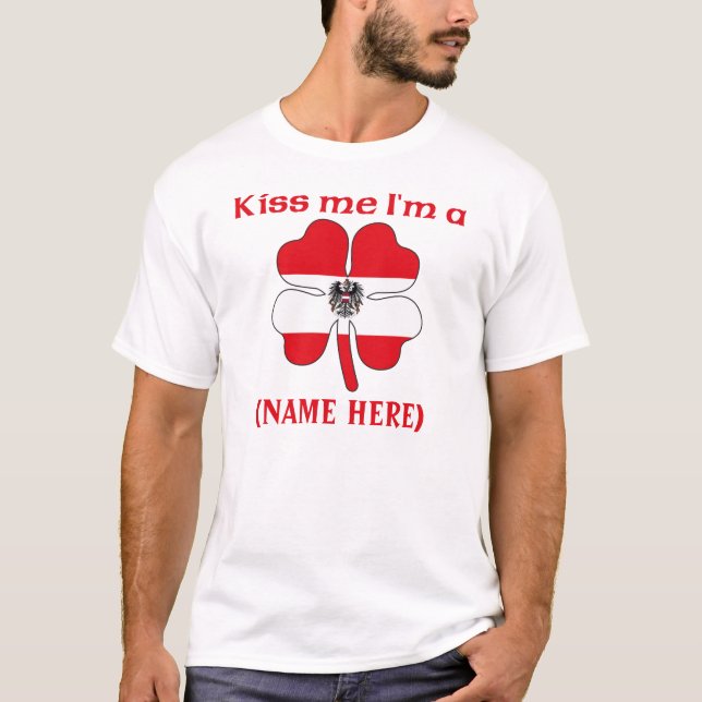T-shirt Personalizado beije-me que eu sou um Tshirt (Frente)