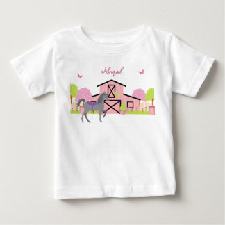 T-Shirt Personalizado Bonito Barn & Jarden Horse
