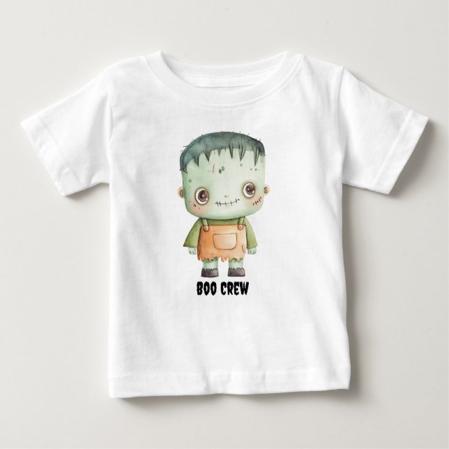 T-Shirt personalizado "Boo Crew" com Frankenstein (Frente)