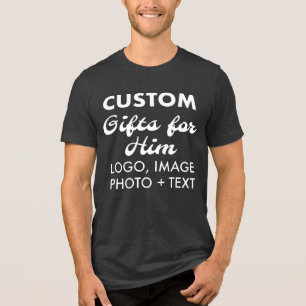 T-Shirt personalizado com Cinza tridimensional de