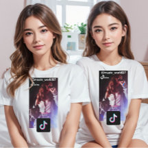 T-Shirt personalizado com fotografia de tiktok