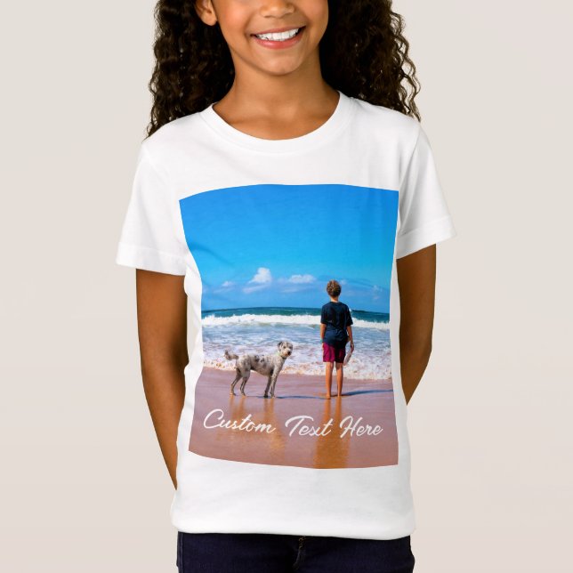T-Shirt Personalizado com Fotografias e Texto (Frente)