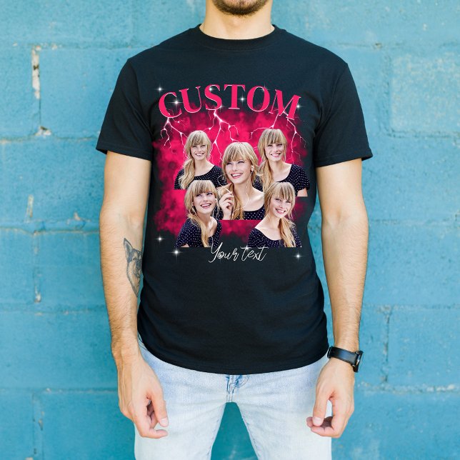 T-Shirt personalizado com rap de bootleg dos 90 (Criador carregado)
