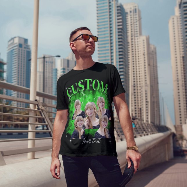 T-Shirt personalizado com rap de bootleg dos 90 (Criador carregado)
