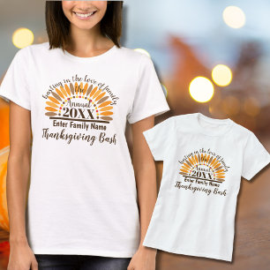 T-shirt personalizado da acção de graças para
