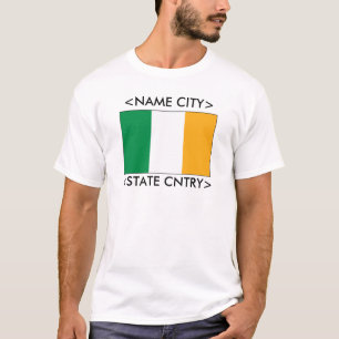 T-shirt personalizado da bandeira de Ireland