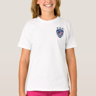 T-shirt personalizado da campainha das meninas do