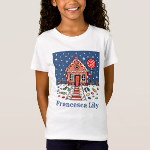 T-Shirt Personalizado Da Casa De Pão De Natal