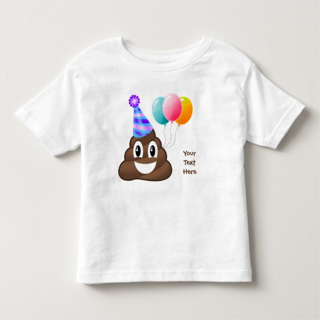 T-shirt personalizado da criança de Emoji do (Frente)