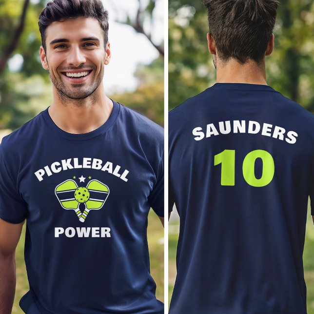 T-Shirt Personalizado da Equipe de Pickleball (Criador carregado)