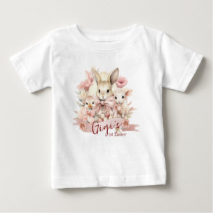 T-Shirt Personalizado De Bebê De Páscoa De 1 rua