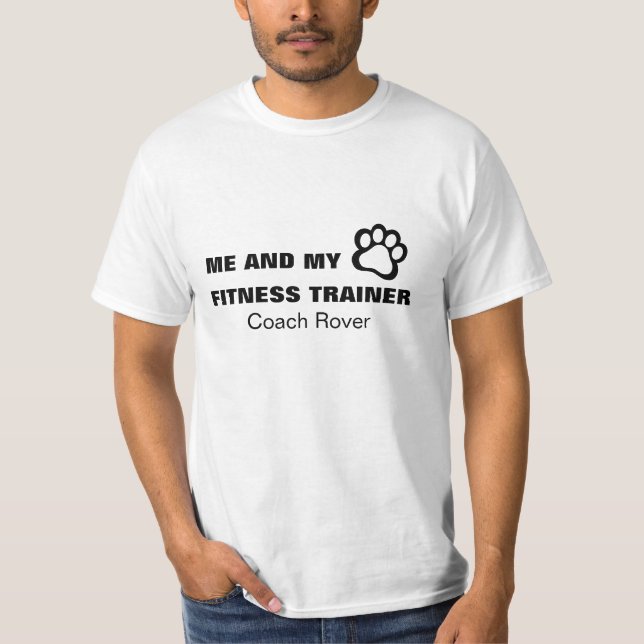 T-Shirt Personalizado De Diversão Do Cão (Frente)