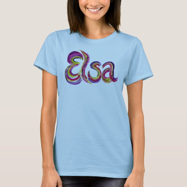 T-shirt personalizado de Elsa (Frente)