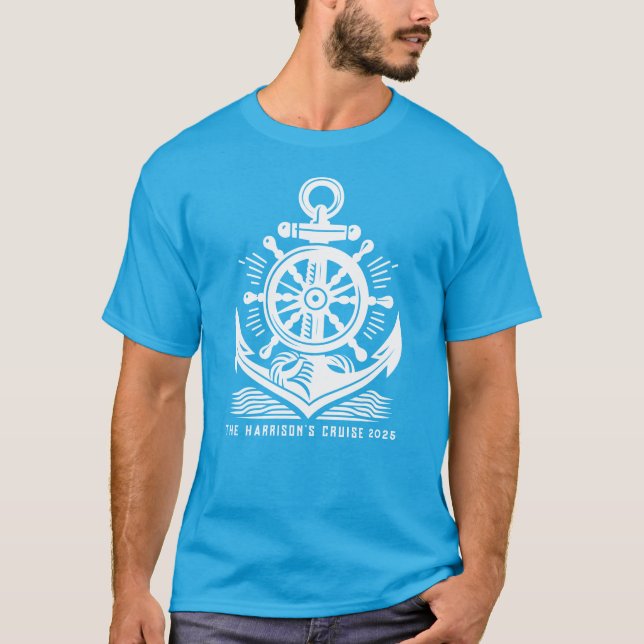 T-Shirt Personalizado de Embarque de Navio de Cruz (Frente)
