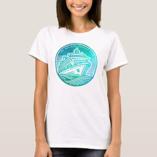 T-Shirt Personalizado de Embarque de Navio de Cruz