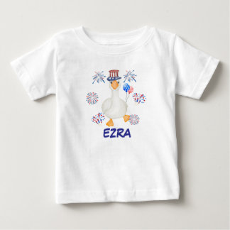 T-Shirt Personalizado de Ganso em 4 de julho para
