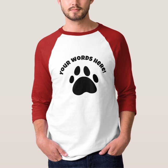 T-Shirt personalizado de grande porte (Frente)