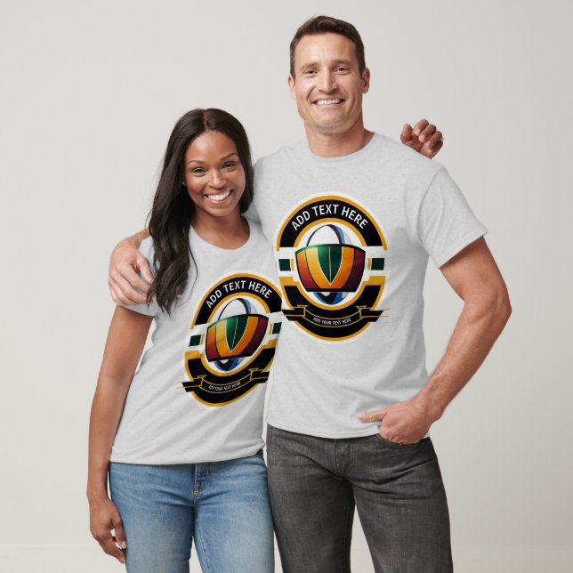 T-Shirt Personalizado De Rugby (Unissex)