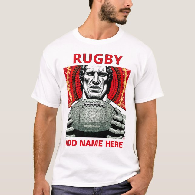 T-Shirt Personalizado De Rugby (Frente)