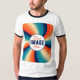 T-Shirt Personalizado de Tendência Moderna Foto Bá