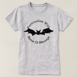 T-shirt personalizado do bastão do Scribble