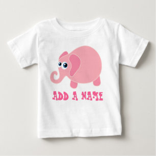 T-shirt personalizado do bebê do elefante