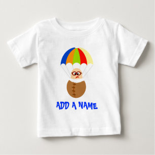 T-shirt personalizado do bebê do pára-quedas
