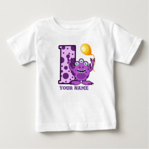 T-Shirt Personalizado Do Bebê Monstro Do primeiro