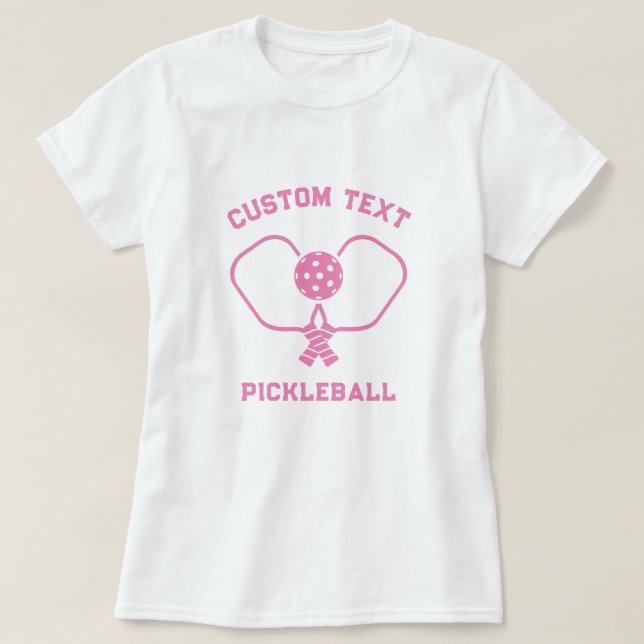 T-Shirt Personalizado do Clube de Pickleball (Frente do Design)