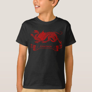 T-shirt personalizado do dragão do miúdo