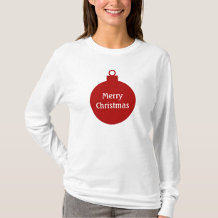 T-shirt personalizado do Feliz Natal ornamento