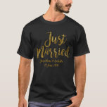 T-shirt personalizado do impressão da folha<br><div class="desc">Faz um grande presente do newlywed</div>