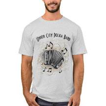 T-Shirt Personalizado do Jogador de Acordeão Mascu