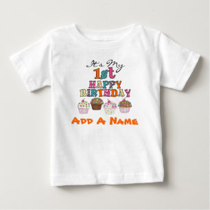T-shirt personalizado do primeiro aniversario dos