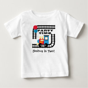 T-shirt personalizado do trem do tempo do partido